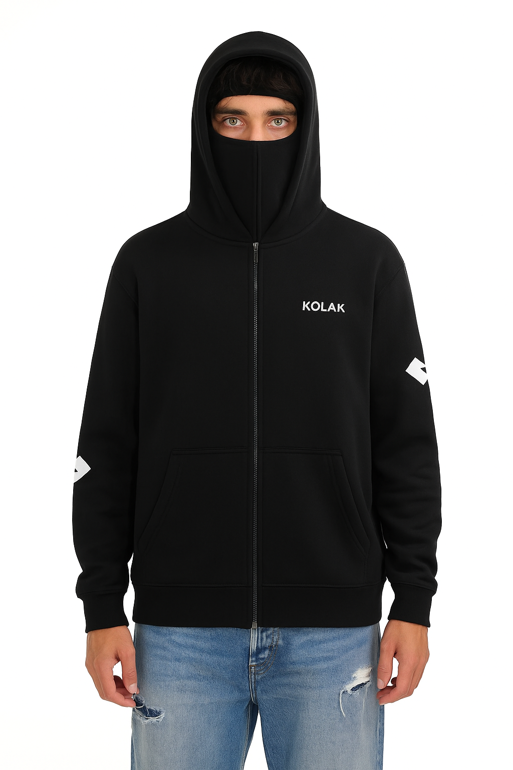 Face Guard Hoodie (Black)