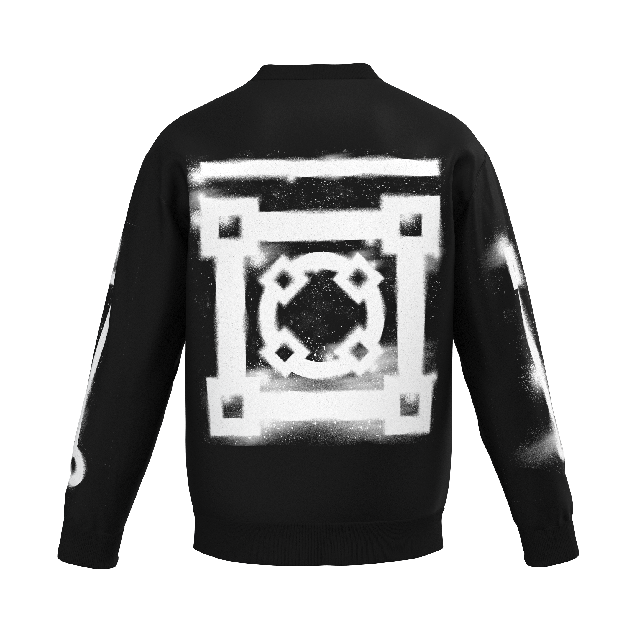 Spray Paint Bianco Maglione Nero