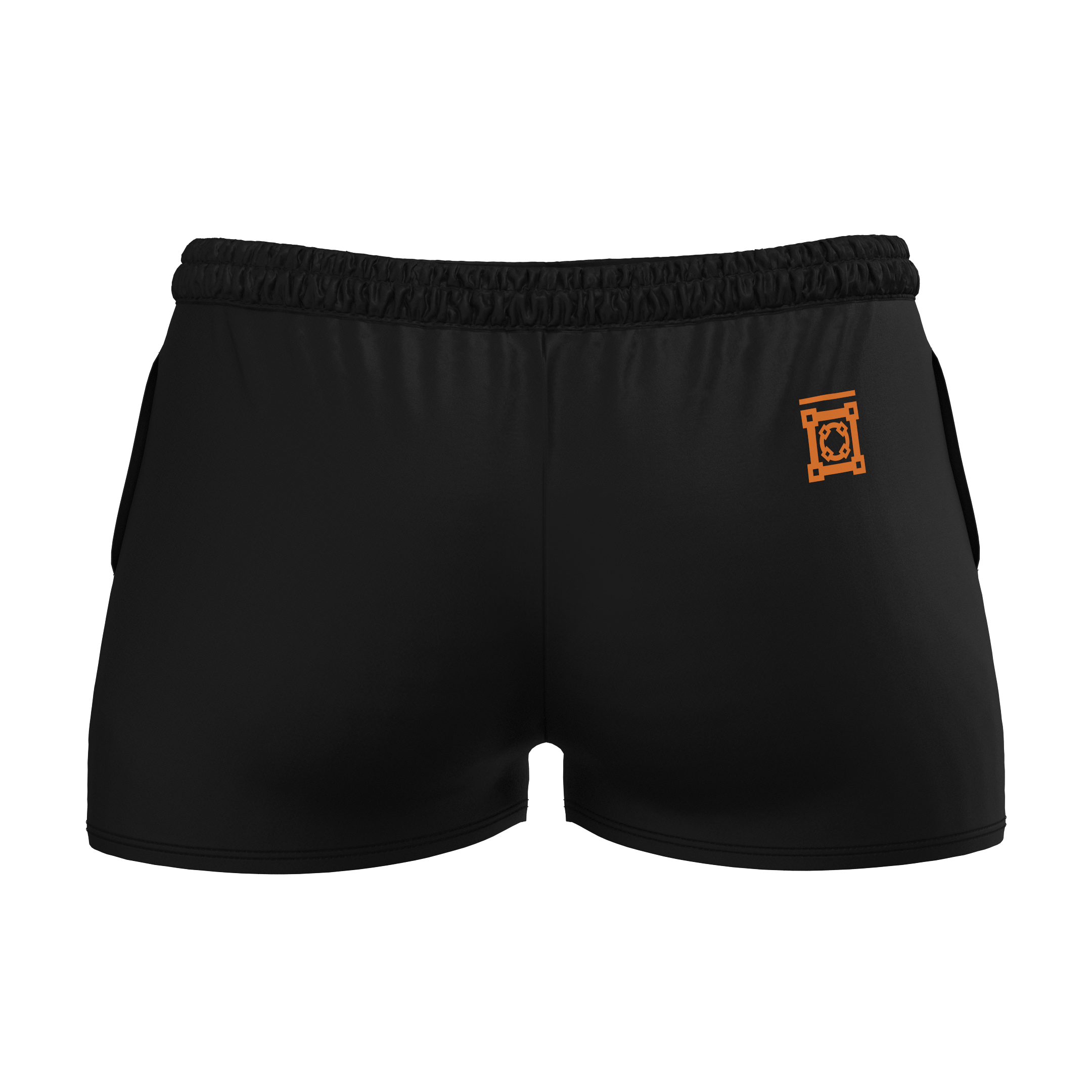 Black Poplin Shorts