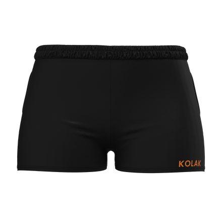 Black Poplin Shorts